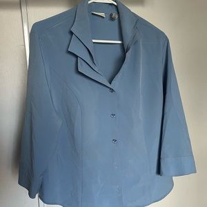 Baby blue button down